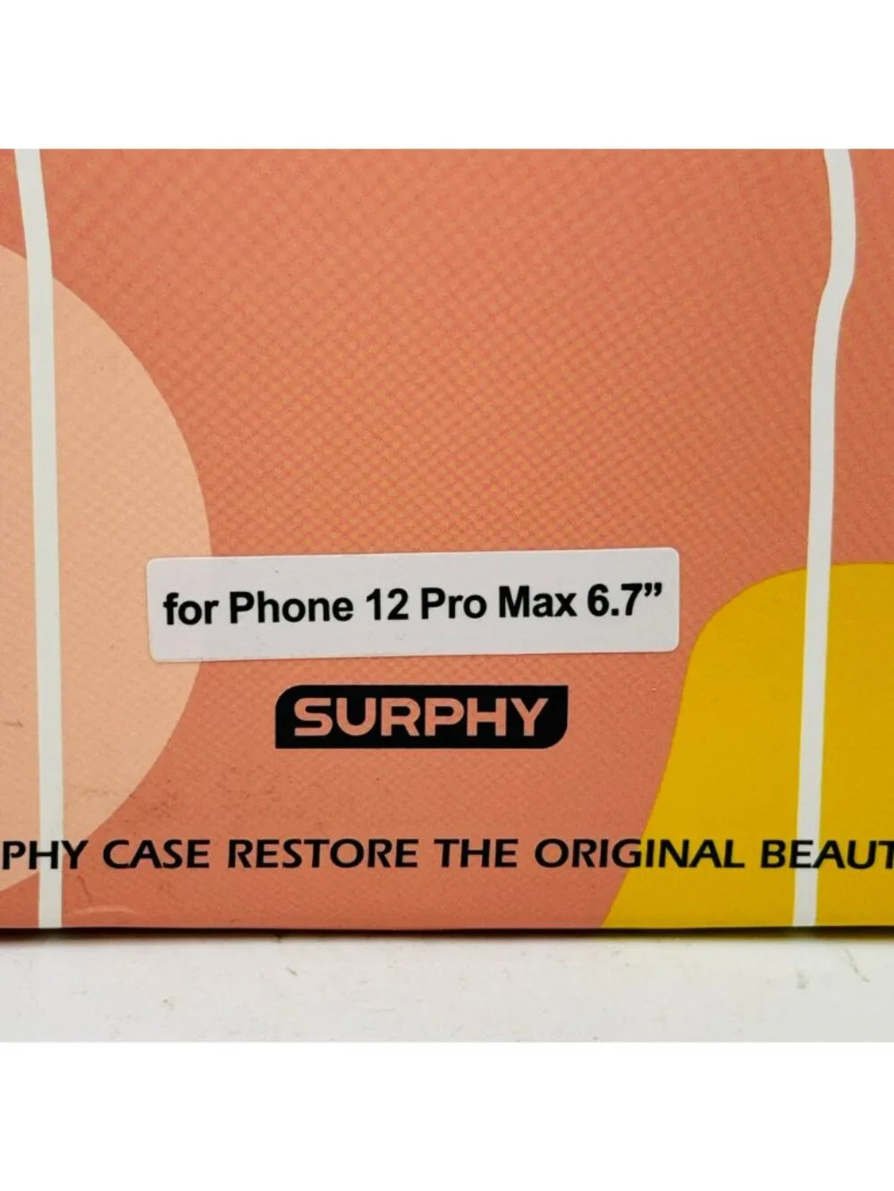 surphy flat edge silicone case iphone 12 - 6.7' pink